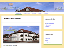 Tablet Screenshot of hotelamseetor.de